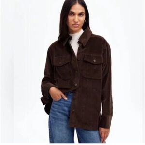 Madewell cord relaxed shirt jacket